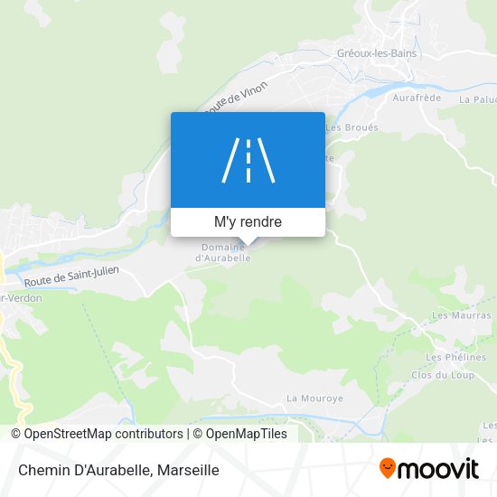 Chemin D'Aurabelle plan