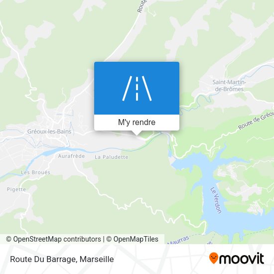 Route Du Barrage plan