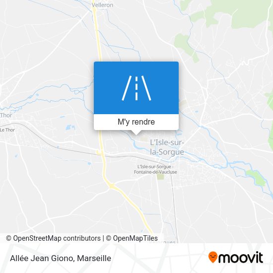 Allée Jean Giono plan