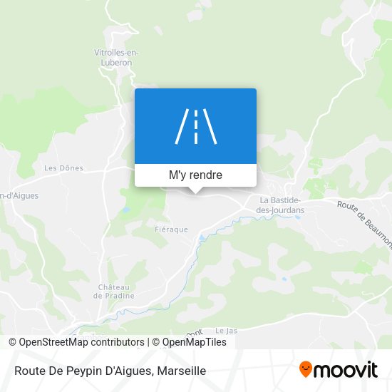 Route De Peypin D'Aigues plan