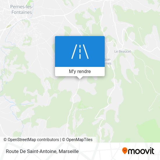 Route De Saint-Antoine plan
