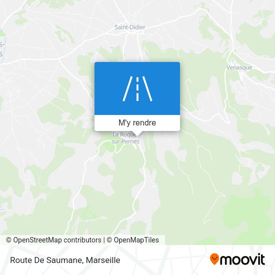 Route De Saumane plan