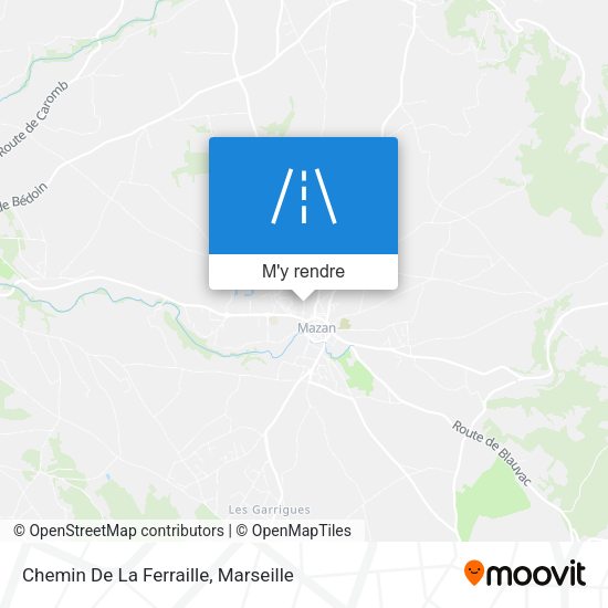 Chemin De La Ferraille plan