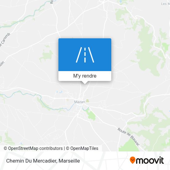 Chemin Du Mercadier plan