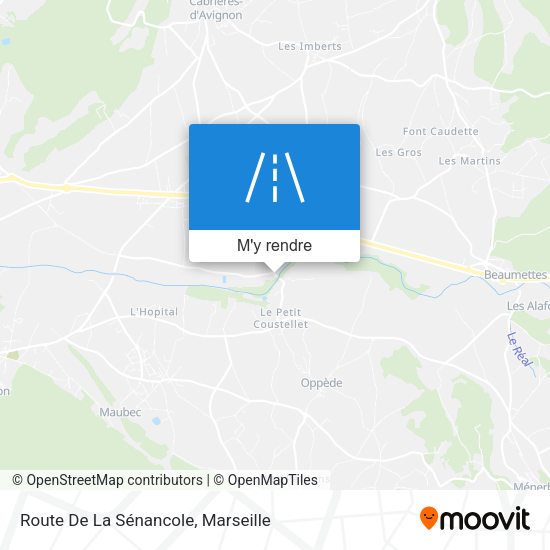 Route De La Sénancole plan