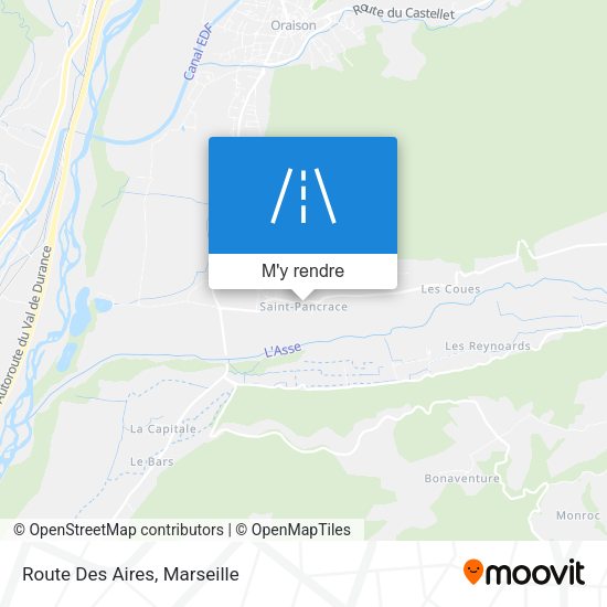 Route Des Aires plan