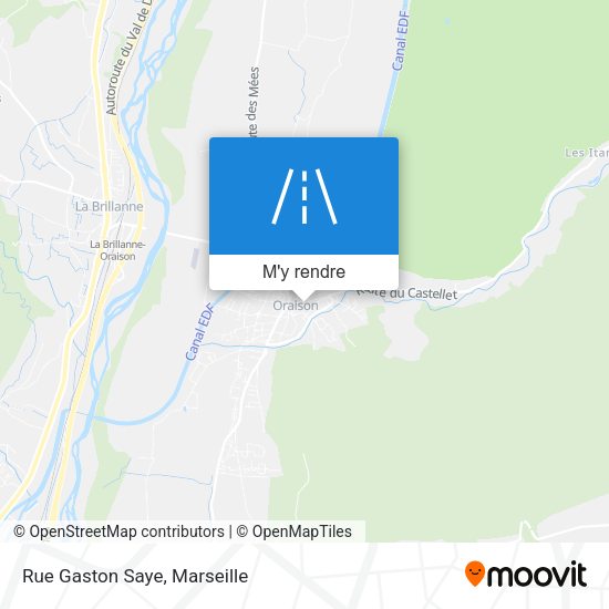 Rue Gaston Saye plan