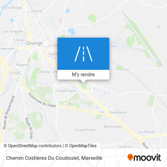 Chemin Costières Du Coudoulet plan