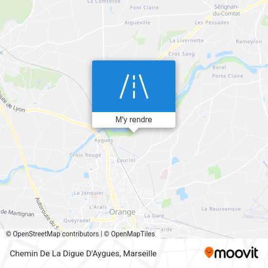 Chemin De La Digue D'Aygues plan