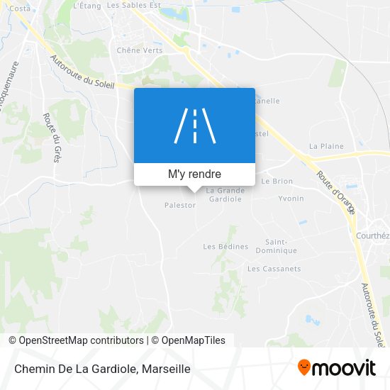 Chemin De La Gardiole plan