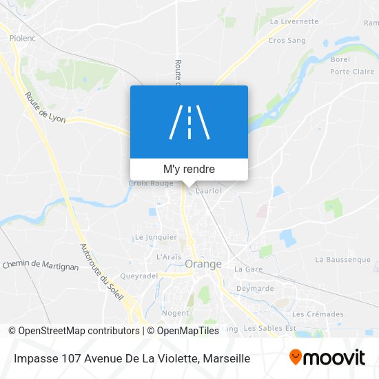 Impasse 107 Avenue De La Violette plan