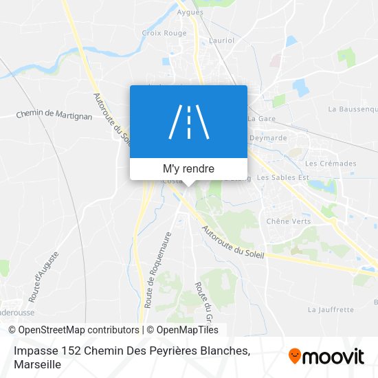 Impasse 152 Chemin Des Peyrières Blanches plan