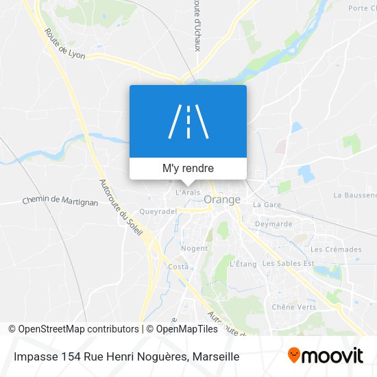 Impasse 154 Rue Henri Noguères plan