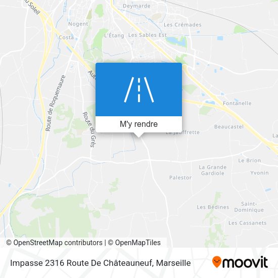 Impasse 2316 Route De Châteauneuf plan