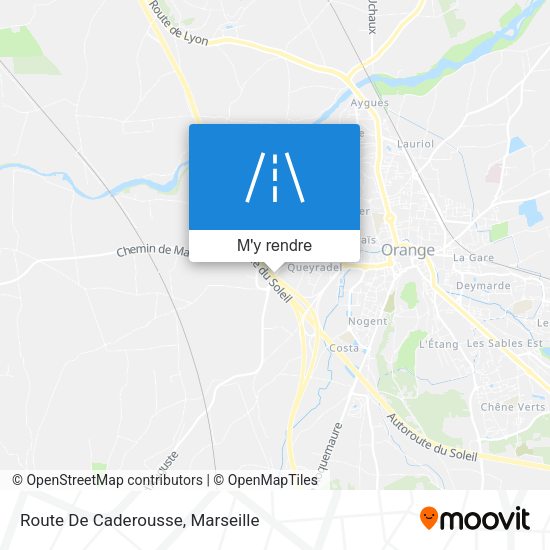 Route De Caderousse plan