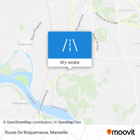 Route De Roquemaure plan