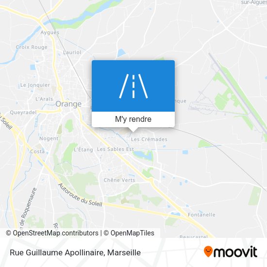 Rue Guillaume Apollinaire plan