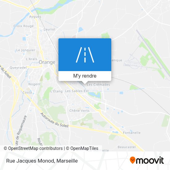Rue Jacques Monod plan