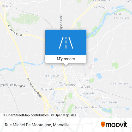 Rue Michel De Montaigne plan
