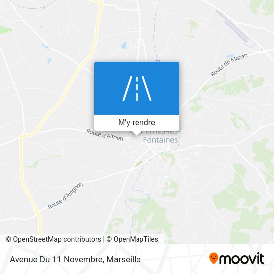 Avenue Du 11 Novembre plan