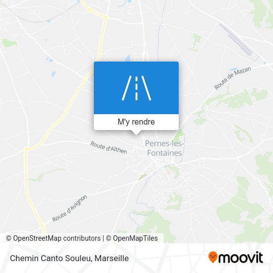 Chemin Canto Souleu plan