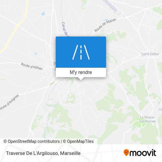 Traverse De L'Argilouso plan