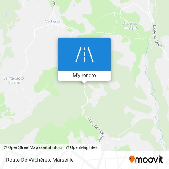 Route De Vachères plan