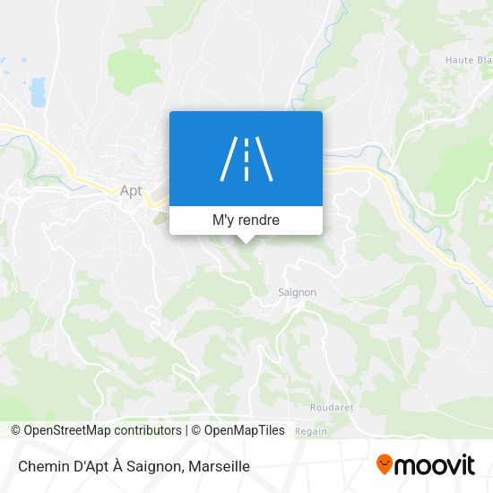 Chemin D'Apt À Saignon plan