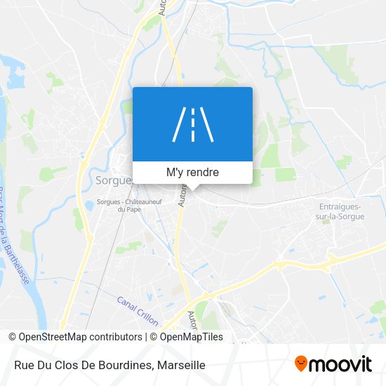 Rue Du Clos De Bourdines plan