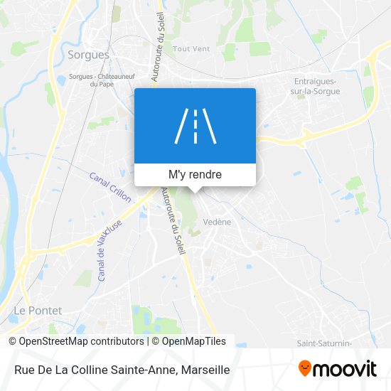 Rue De La Colline Sainte-Anne plan