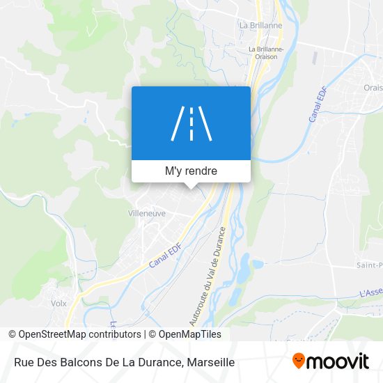 Rue Des Balcons De La Durance plan