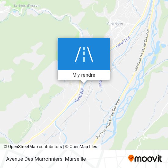Avenue Des Marronniers plan