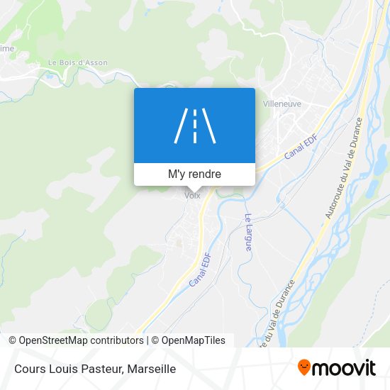 Cours Louis Pasteur plan