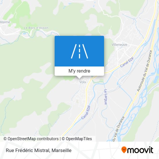 Rue Frédéric Mistral plan