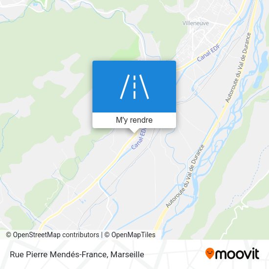 Rue Pierre Mendés-France plan
