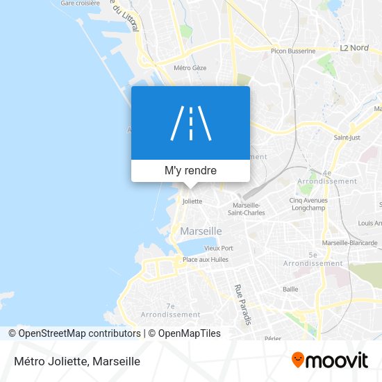 Métro Joliette plan