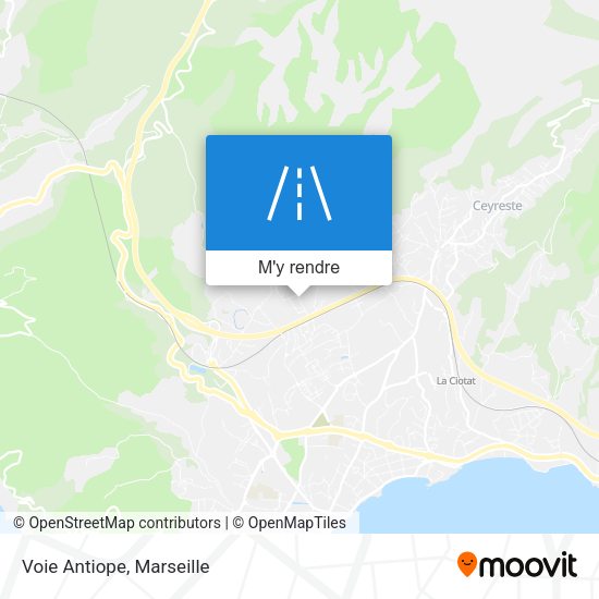 Voie Antiope plan