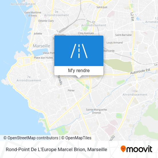 Rond-Point De L'Europe Marcel Brion plan