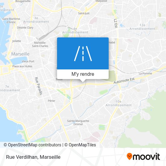 Rue Verdilhan plan