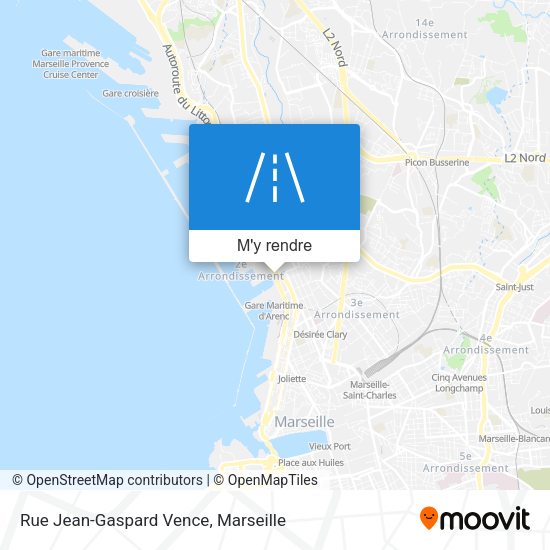 Rue Jean-Gaspard Vence plan