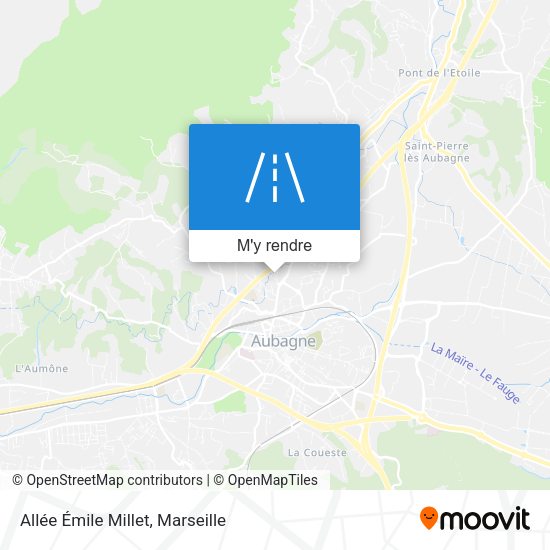 Allée Émile Millet plan