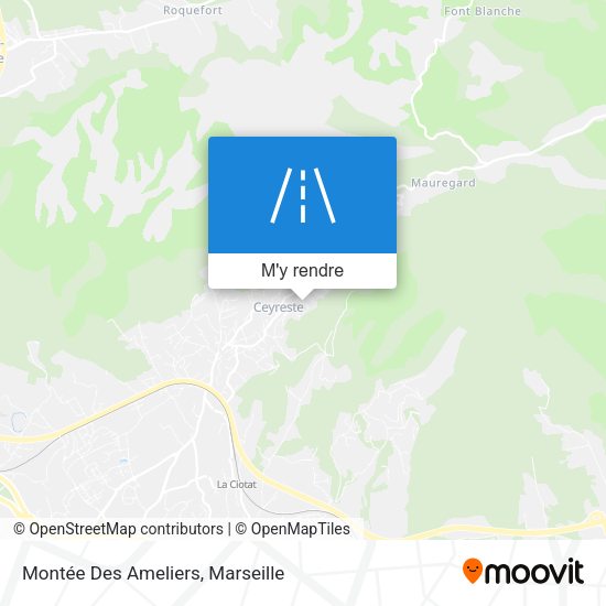 Montée Des Ameliers plan