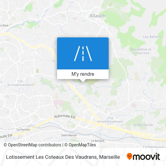 Lotissement Les Coteaux Des Vaudrans plan