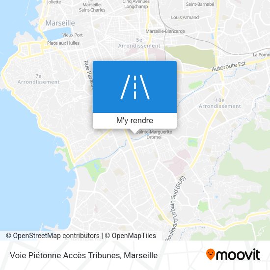 Voie Piétonne Accès Tribunes plan