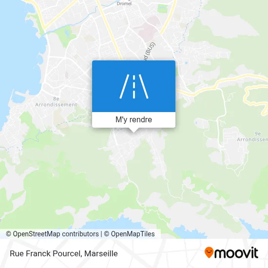 Rue Franck Pourcel plan