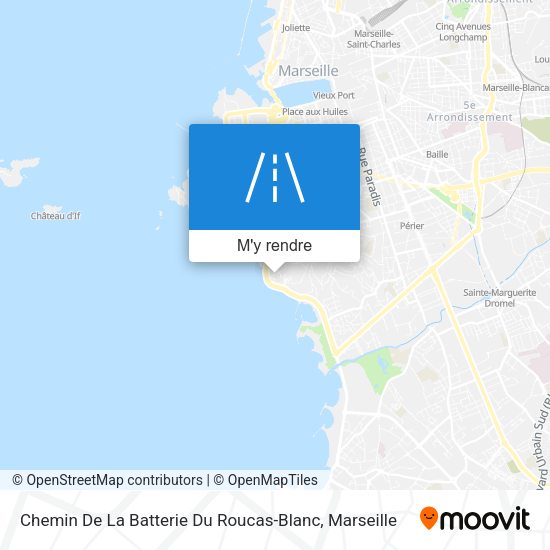 Chemin De La Batterie Du Roucas-Blanc plan