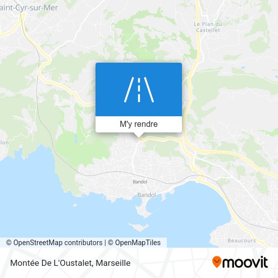 Montée De L'Oustalet plan