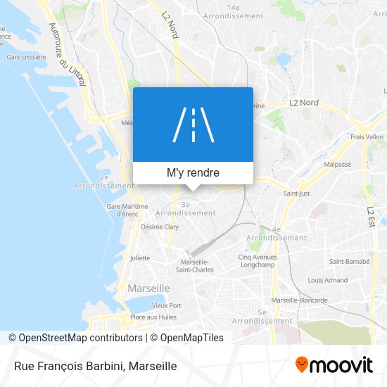 Rue François Barbini plan