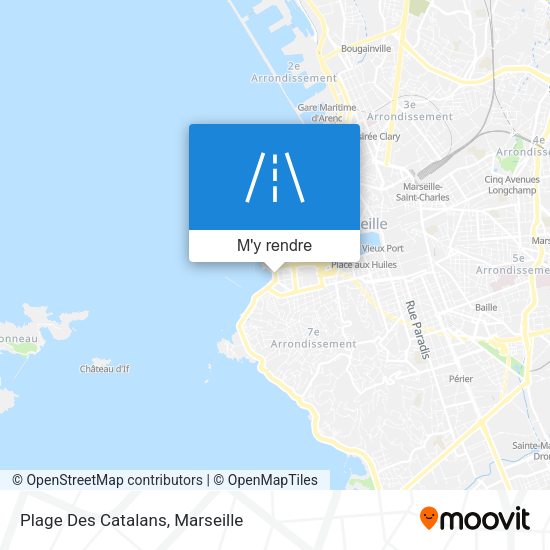 Plage Des Catalans plan