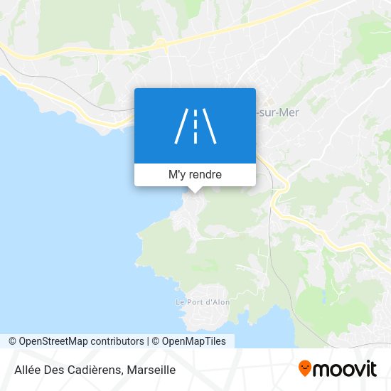 Allée Des Cadièrens plan